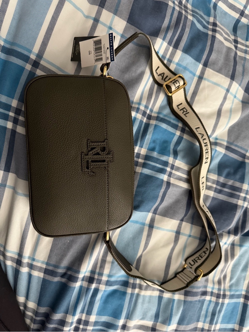 Brand New Lauren Ralph Lauren Crossbody Bag – Dark Olive (Tags Attached) - Picture 10 of 12